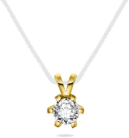 Vida By Pan Jewelry Vida diamantanheng i 585 gult gull 0,50 ct
