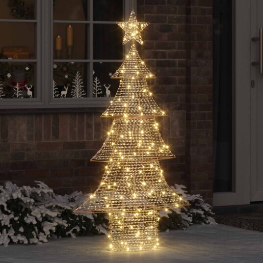 Juletre med 160 LED Varmhvit 150 cm PET Juletre med 160 LED Varmhvit 150 cm PET