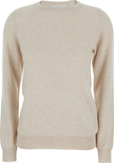 Brunello Cucinelli Dame Strikkevarer Beige S,