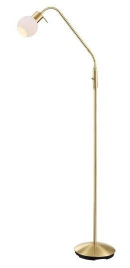 Lindby Gulvlampe Elaina 1 lyskilde, messing