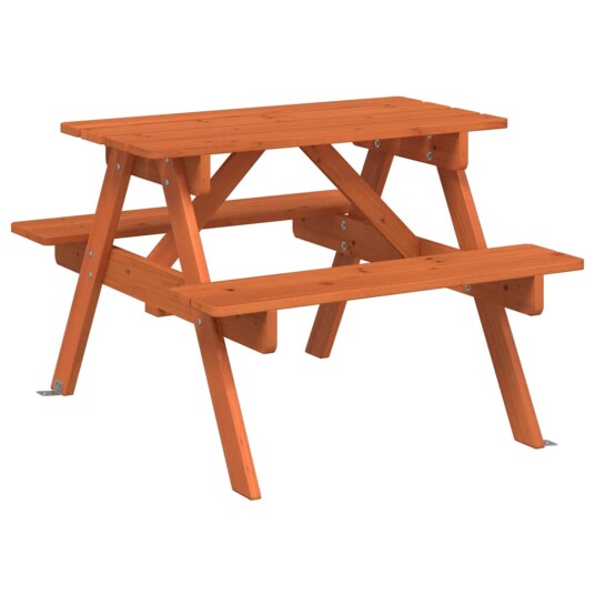 Piknikbord for 4 barn med parasollhull heltre gran Piknikbord for 4 barn med parasollhull heltre gran