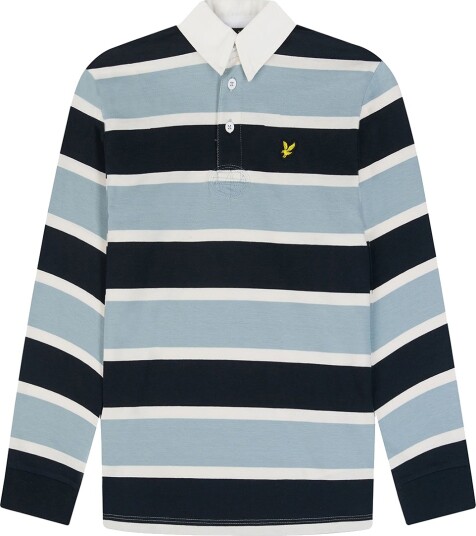 Lyle & Scott Genser Rugby Slate Blue Lyle & Scott 15 16 år 170 176 Genser Blå
