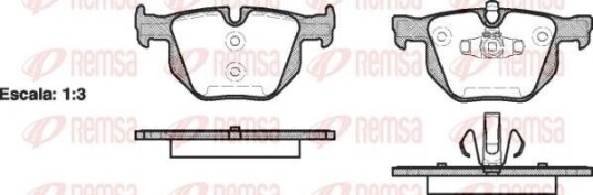 Bremseklosser REMSA 0381.70 Bremseklosser REMSA 0381.70