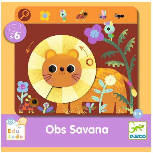 Djeco Find Og Drej Savannen Djeco Find Og Drej Savannen