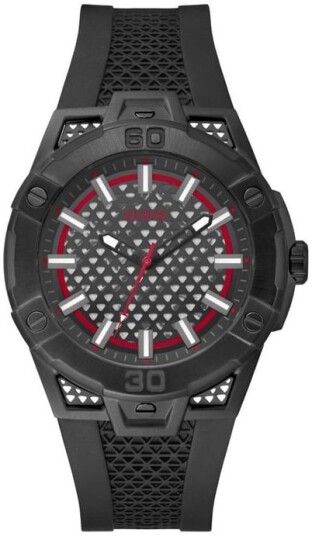 Guess Herreklokke GW0712G1 Sort/Gummi Ø44 mm Guess Herreklokke GW0712G1 Sort/Gummi Ø44 mm
