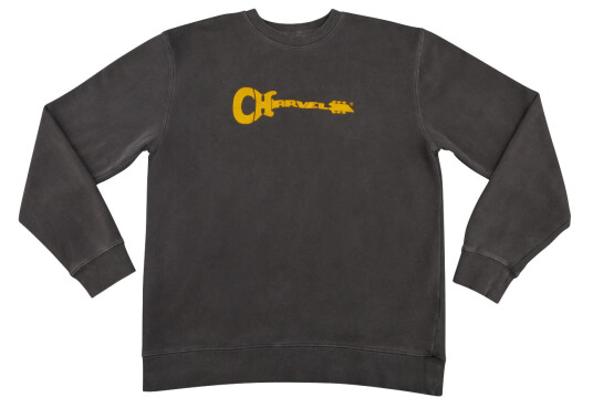 Charvel Logo Sweatshirt Gray and Yellow S