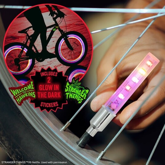 Paladone Stranger Things 5 LED Bike Lights and stickers Paladone Stranger Things 5 LED Bike Lights and stickers
