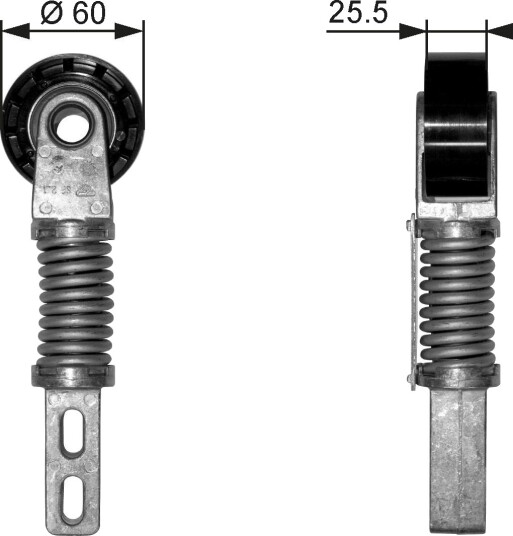 GATES T38355 Strammehjul, kilerem