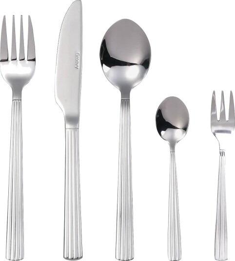 Aida Groovy Cutlery Set 60 Pcs SILVER One Size