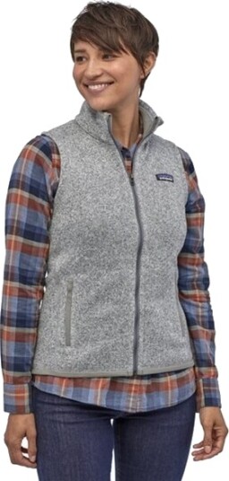 Patagonia Better Sweater Vester Dame Hvit XS - 100% Resirkulert Polyester