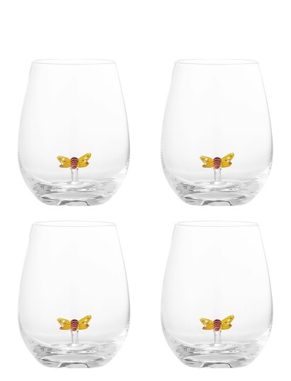 Bloomingville Misa Drinking Glass 4-Pack - Nude - 56 CL