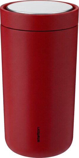 Stelton Termokopp To Go Click Soft Cherry Rød 0.2 l