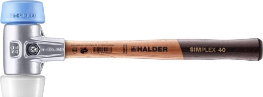 Halder Hammer 3117.051 Simplex Myk Blå Gummi Og Superplast, 50 mm