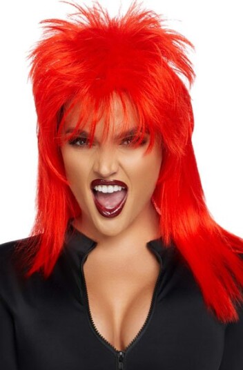 Leg Avenue Unisex Rockstar Wig Red