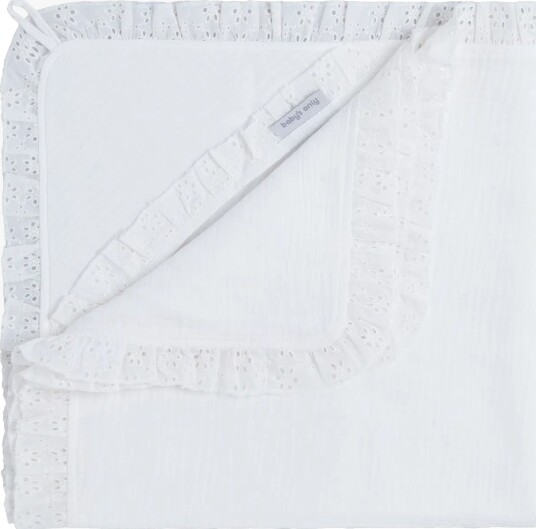 Baby"s Only Hooded Baby Teppe Calm White
