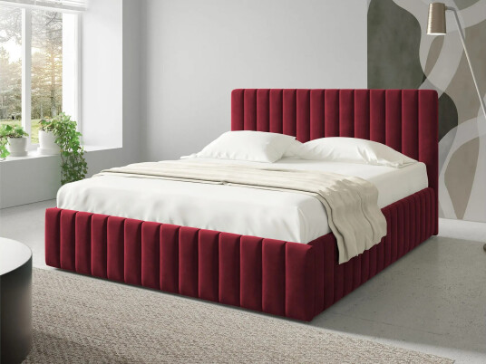 Desio Oppbevaringsseng 140x200 cm Rød