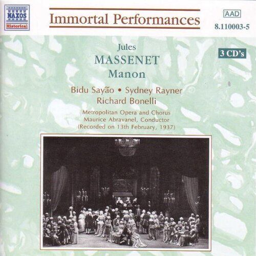 MediaTronixs Massenet, Jules : Massenet: Manon CD Pre-Owned