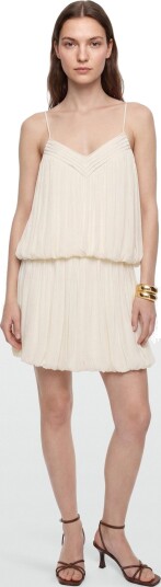 Gina Tricot Mini Dress   Cream   XL