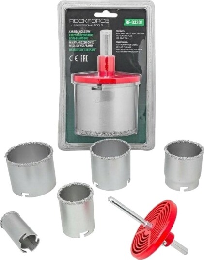 Rockforce Borresett Til Keramikk Og Flis 7 Deler (33,53,67,73,83 Mm) Rockforce Borresett Til Keramikk Og Flis 7 Deler (33,53,67,73,83 Mm)