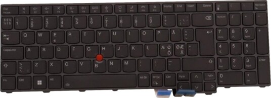 Lenovo ThinkPad P16 Gen 1 Nordisk Tastatur 5N21F39391