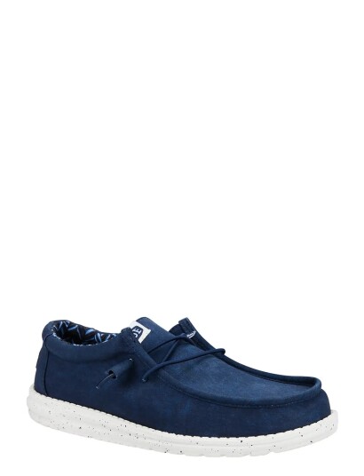 Hey Dude Wally Stretch Canvas - Navy - 42 Hey Dude Wally Stretch Canvas - Navy - 42