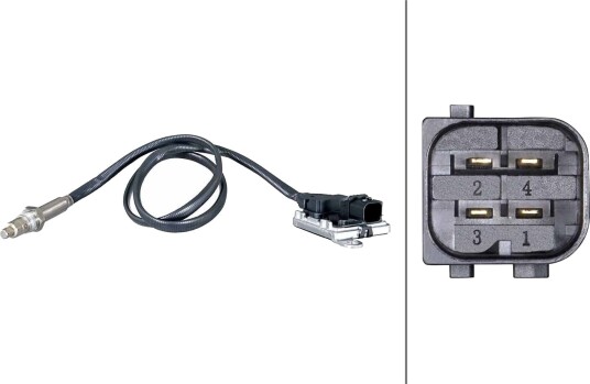 NOx-sensor, NOx-katalysator HELLA 6PN 358 186-471