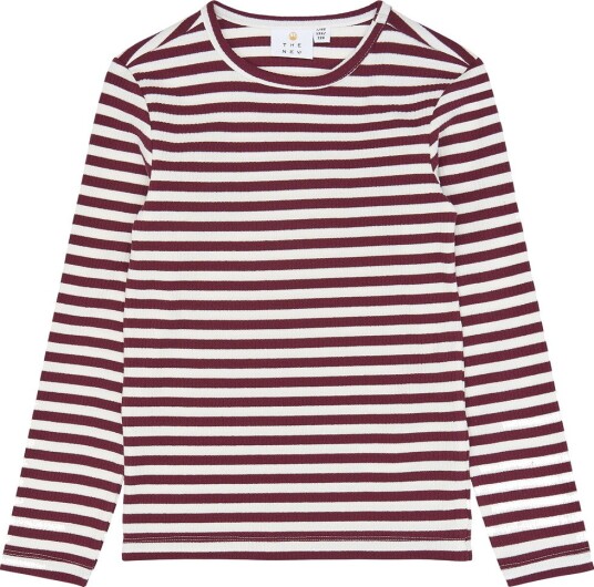 The New Tnmoore L_S Rib Tee Burgundy 146/152