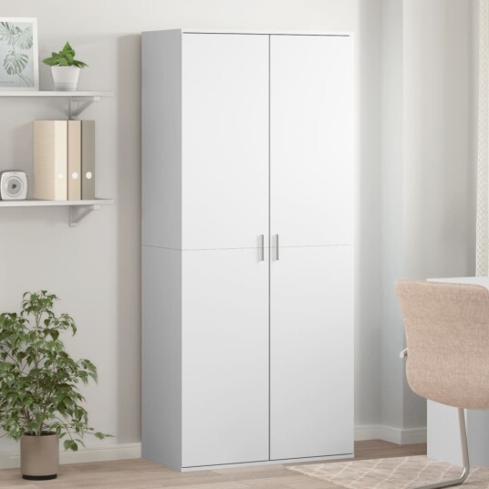 Skoskap hvit 80x39x178 cm sponplate 8721102595547 Skoskap hvit 80x39x178 cm sponplate 8721102595547