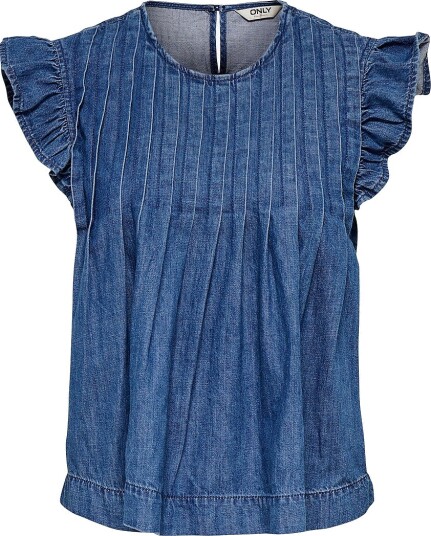 Only Denimbluse onlLola SL Dnm Top Akm Blå Only Denimbluse onlLola SL Dnm Top Akm Blå