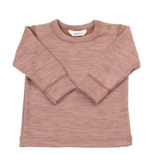Joha Doubleface melange ulltrøye mini - rust Joha Doubleface melange ulltrøye mini - rust