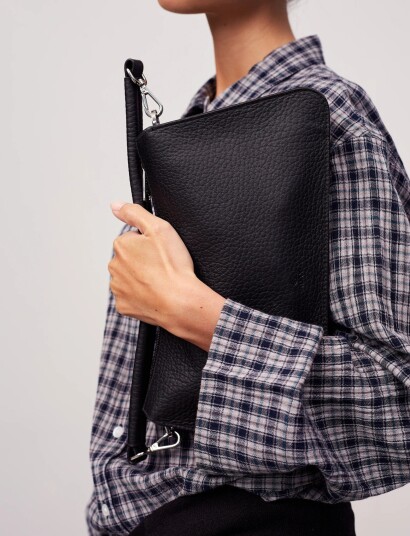 Adax Roma Shoulder Bag Yvon   Black   ONE SIZE