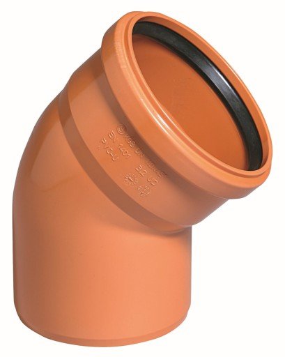 Ostendorf 110 mm 45 gr. PVC kloakkbend