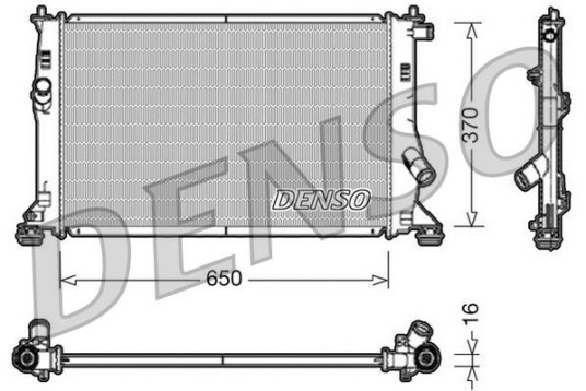 Radiator DENSO DRM10076 Radiator DENSO DRM10076