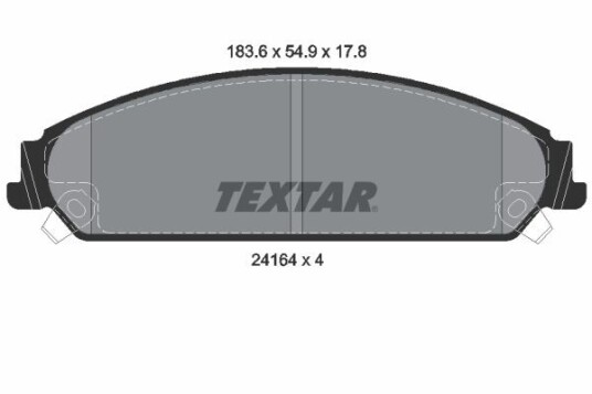 Bremseklosser TEXTAR 2416401 Bremseklosser TEXTAR 2416401