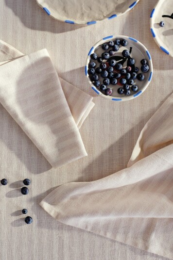 Jotex Serviett 2pakke Beige/vit HERIBERT 21729820193 Jotex Serviett 2pakke Beige/vit HERIBERT 21729820193