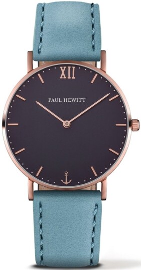 Paul Hewitt Dameklokke PH 6455174L Sailor Line Sort/Lær Ø36 mm