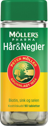 Möller's Pharma Hår & Negler tabletter, 90 stk.