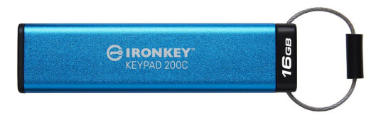 Kingston IronKey Keypad 200C - USB-flashstasjon - 16 GB
