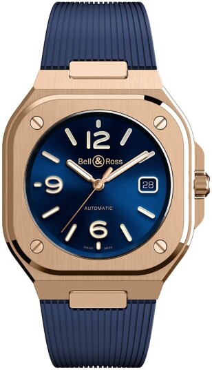 Bell & Ross Herreklokke BR05A BLU PG/SRB Br 05 Blå/Gummi