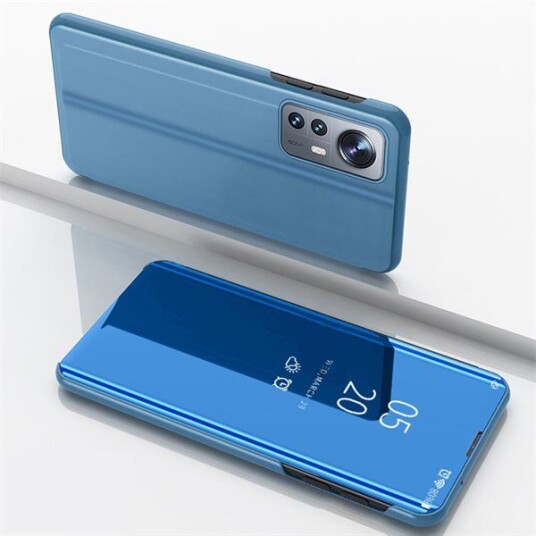 Hurtel Clear View Case Xiaomi 12 Lite Deksel Med Klaff Blå