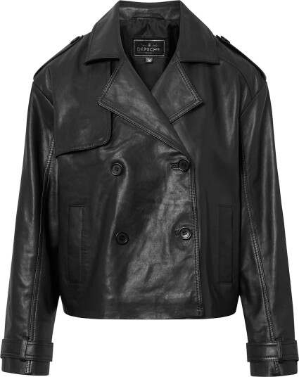 DEPECHE Maydep Short Trenchcoat Black 36