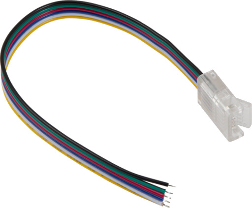 Ansell Lighting RGBTW tilkoblingsstykke for LED stripe med kabel 12 mm