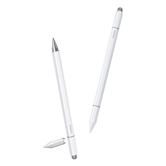 Baseus Smooth Writing III Stylus Penn - Magnetisk, 3-i-1 Hvit