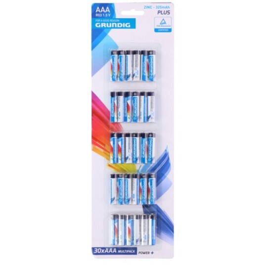 AAA/R03-batterier 30-pk