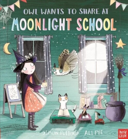 Owl Wants To Share At Moonlight School Av Simon Puttock