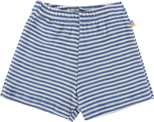 Joha Shorts Ull/Silke Rib Blå/Stripete Joha 80 Shorts Hvit