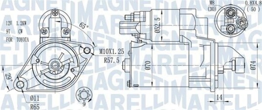 MAGNETI MARELLI 063721450010 Starter