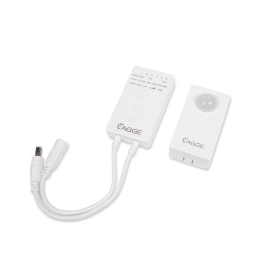 Bevegelsessensor til LED stripe AGGE Wireless Pir Sensor Set 12/24V Kun bevegelsessensor Bevegelsessensor til LED stripe AGGE Wireless Pir Sensor Set 12/24V Kun bevegelsessensor