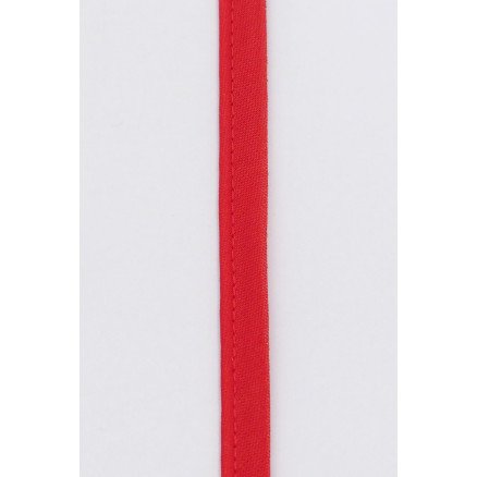 Diverse Passepoilbånd på Metermål Polyester/Bomull 003 Rød 8mm 50cm