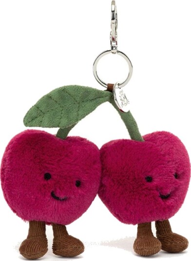 Jellycat Amuseables Cherries Nøglering Bag Charm